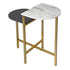 Two Tone Marble Side Table